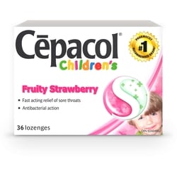 Children’s Fruity Strawberry, Sore Throat Lozenges