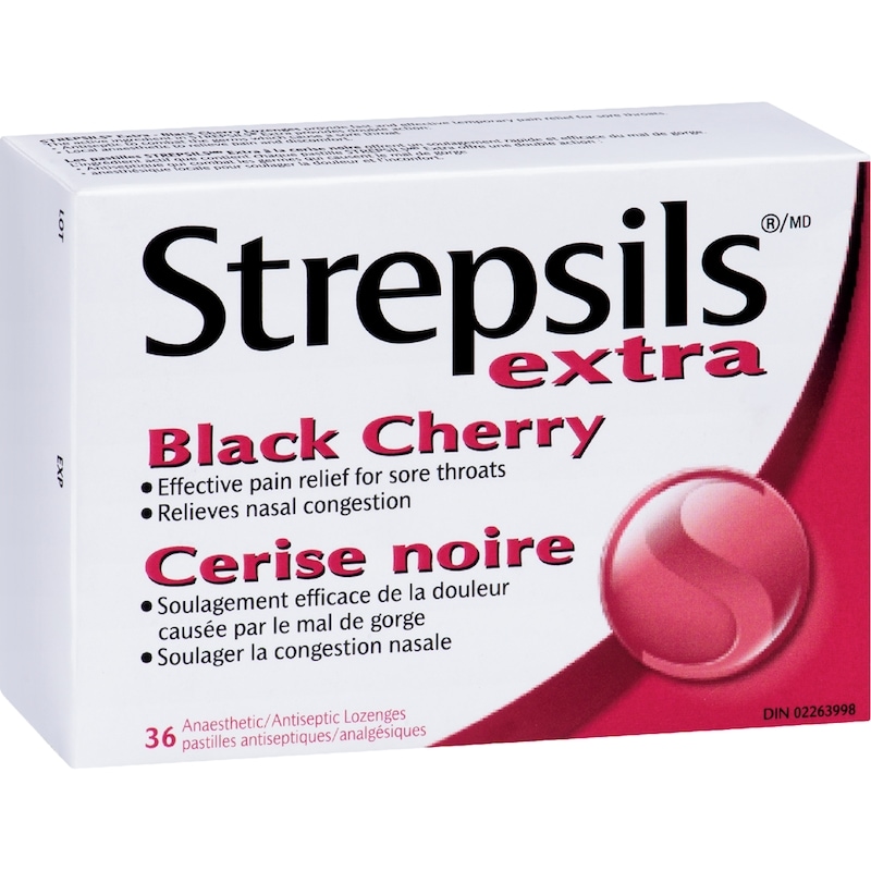 Fast and Effective Relief for Sore Throat, Lozenges, Black Cherry
