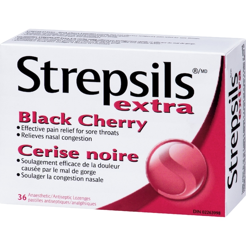 Fast and Effective Relief for Sore Throat, Lozenges, Black Cherry