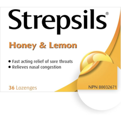 Fast and Effective Relief for Sore Throat, Lozenges, Honey and Lemon
