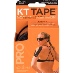 KT Tape Pro Kinesiology Therapeutic Tape Black 20 Strips 20 ea, $1.25/1ea