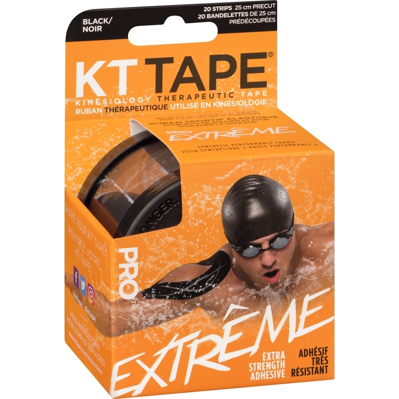 Pro Extreme Extra Strength Adhesive Tape Black 20 Strips