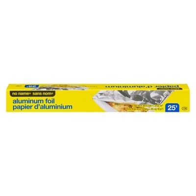 No Name Aluminum Foil 25ft 1 ea, $2.50/1ea