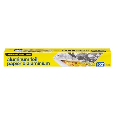 No Name Aluminum Foil 100 ft 1 ea, $6.49/1ea