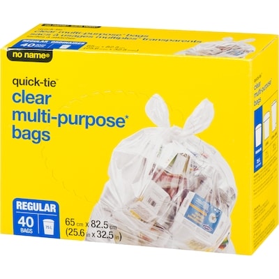 Quick-Tie Regular Multi-purpose Clear Bags