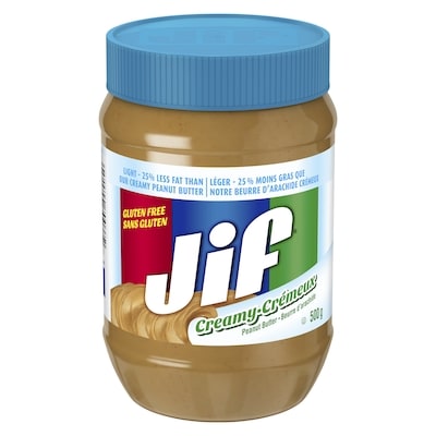 Jif Beurre d'arachide Léger crémeux 500 g, 1,20 $/100g