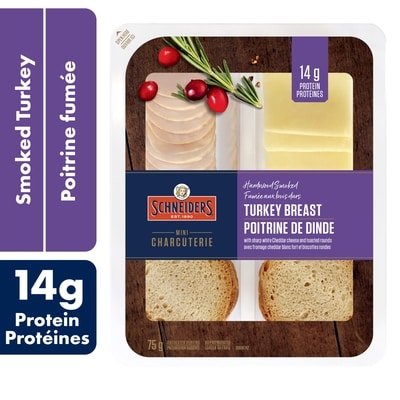 Schneiders Hardwood Smoked Turkey Breast Snack Kit 75 g, $6.00/100g