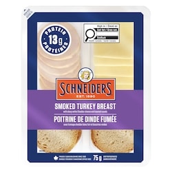 Schneiders Trousse-collation - Poitrine de dinde fumée aux bois durs 75 g, 6,00 $/100g