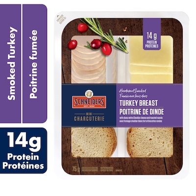 Schneiders Trousse-collation - Poitrine de dinde fumée aux bois durs 75 g, 6,00 $/100g