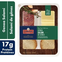 Schneiders Dry Cured Genoa Salami Snack Kit 75 g, $4.00/100g