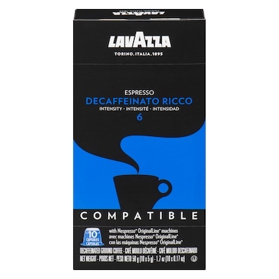 Lavazza Decaffeinated Ground Coffee Espresso Intensity 6 0.05 kg, $17.98/100g