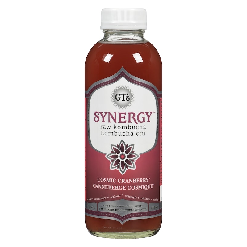 Synergy Kombucha Drink Organic & Raw Cosmic Cranberry