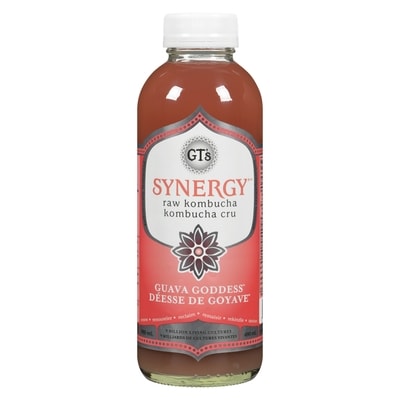 GT's Synergy Guava Goddess Kombucha Drink   480 ml, $0.94/100ml
