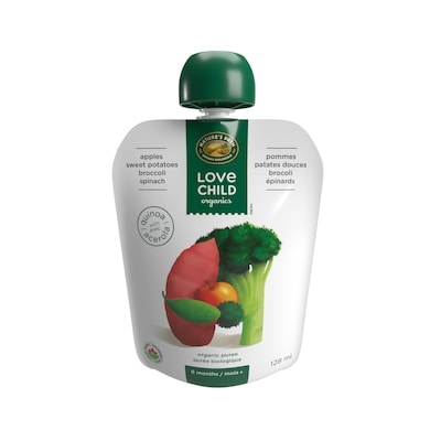 Love Child Organics Organic Apples, Sweet Potatoes, Beets + Cinnamon Puree 128 ml, $1.79/100ml