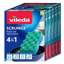 Vileda Scrunge Multi-Use Scrub Sponge 10 Pk 10 ea, $1.20/1ea
