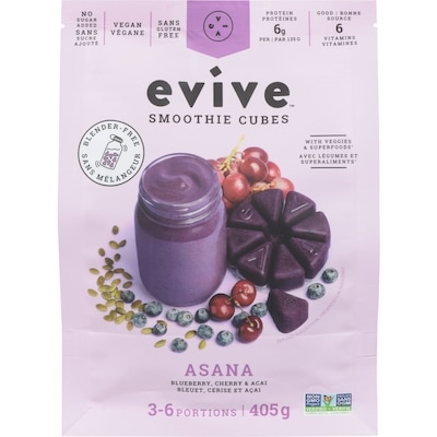Evive Evive Smoothie Cubes Asana 405 g, 2,71 $/100g