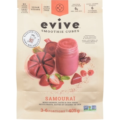 Evive Evive Smoothie Cubes Samouraï 405 g, 2,71 $/100g