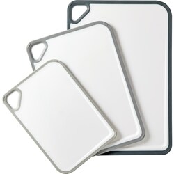 MASTERTOP Ensemble 4 Planches à Découper Index Avec Support - Antidérapantes Gris Dégradé