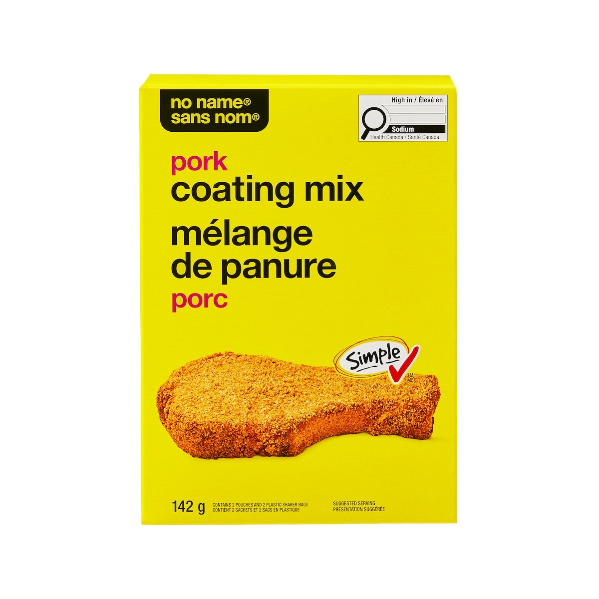 Sans Nom Mélange de panure pour porc 162 g, 2,34 $/100g