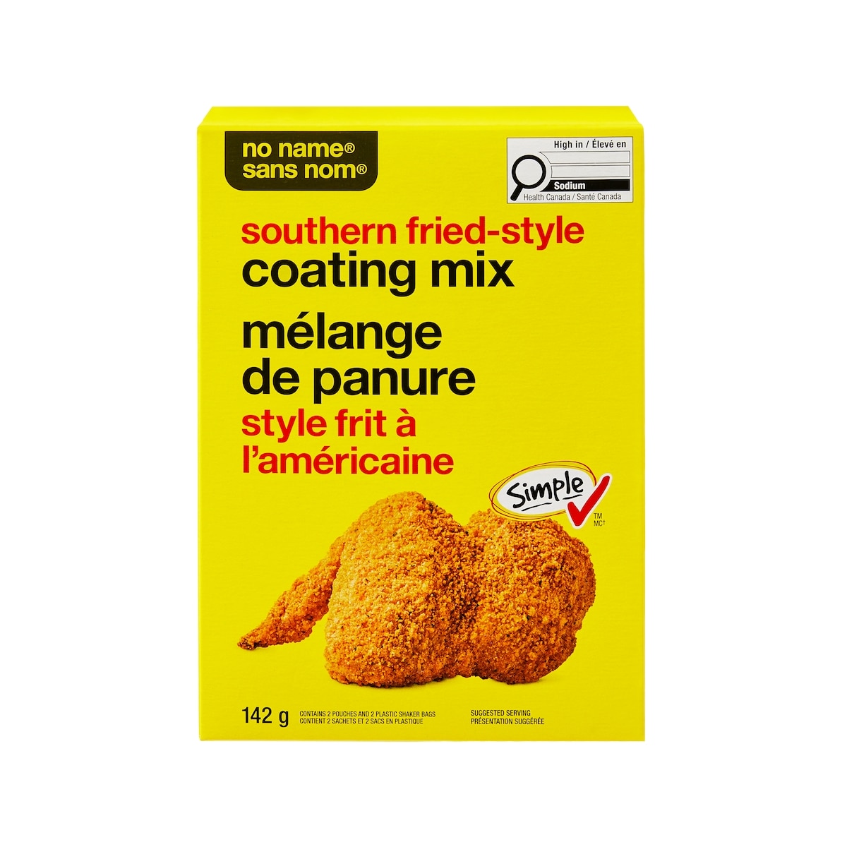 Sans Nom Mélange de panure style frit à l’américaine 142 g, 2,67 $/100g