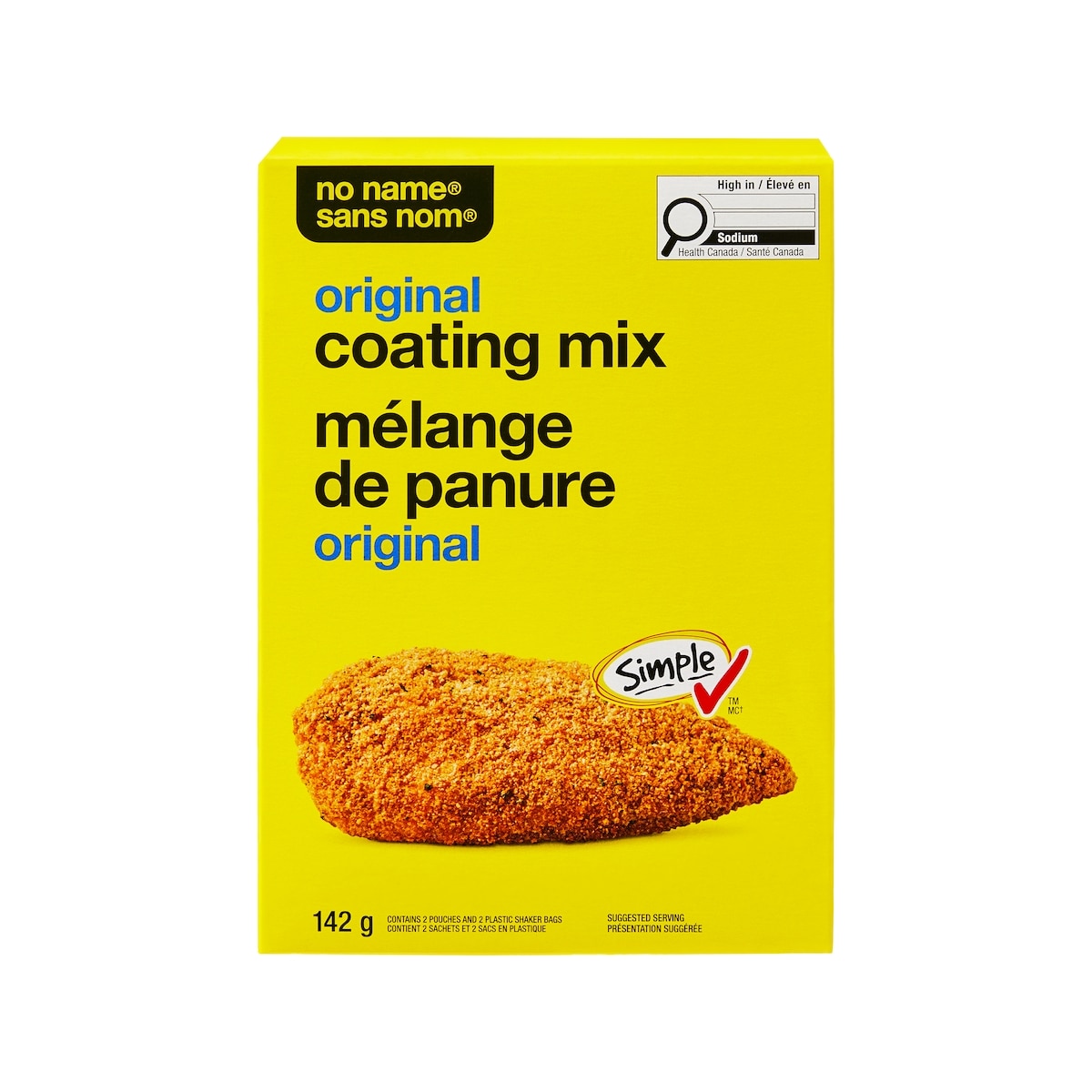 Sans Nom Mélange de panure original 142 g, 2,67 $/100g