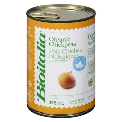 Bioitalia Organic Chick Peas 398 ml, $0.88/100ml