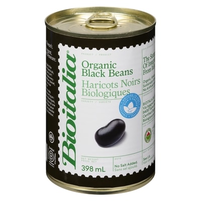 Bioitalia Haricots noirs biologiques 398 ml, 0,70 $/100ml