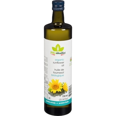 Bioitalia Organic Sunflower Oil 750 ml, $2.00/100ml