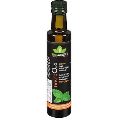 Bioitalia Basil Extra Virgin Olive Oil Organic 250 ml, $5.20/100ml