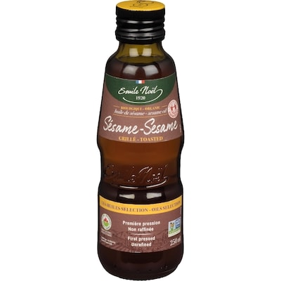 Emile Noel Toasted Sesame Virgin Oil Organic 250 ml, $4.40/100ml