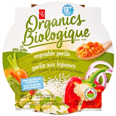 PC Biologique Repas paella aux légumes 185 g, 1,62 $/100g