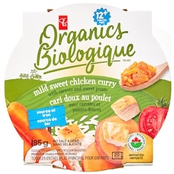 PC Biologique Plat principal pour enfants avec cari doux au poulet Biologique 185 g, 1,78 $/100g