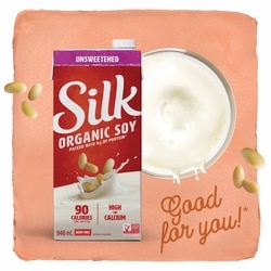 Silk Soy Milk Alternative, Unsweetened, Dairy Free, Shelf