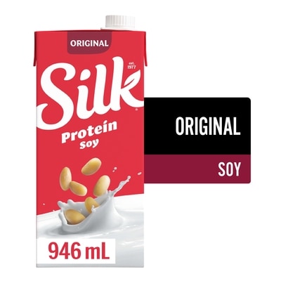 Silk Soy Milk Alternative, Original, Dairy Free, Shelf Stable, 7g of Protein 946 ml, $0.35/100ml