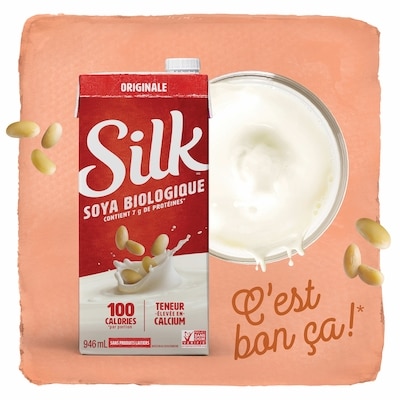 Boisson de soya, originale, sans produits laitiers