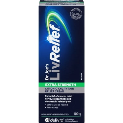 Delivra Livrelief Livrelief Extra Strength Cream 100 g, $32.99/100g