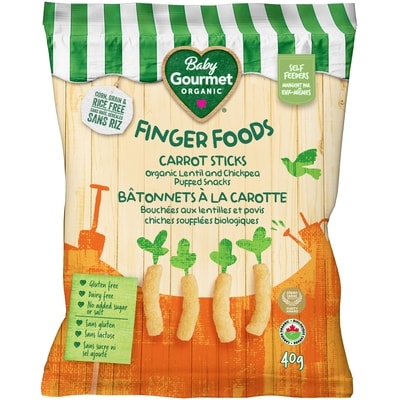 Baby Gourmet Bâtonnets à la carotte biologiques  40 g, 11,98 $/100g
