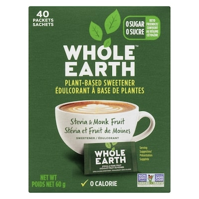 Whole Earth Stevia Monk Fruit