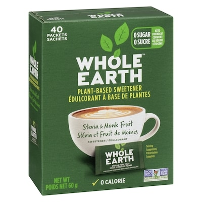 Extrait de stévia et de fruit de moine Whole Earth