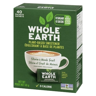 Extrait de stévia et de fruit de moine Whole Earth
