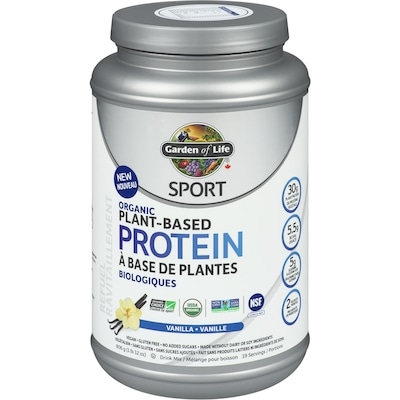 Garden of Life Sport Drink Mix Organic Plant-Based Protein Vanilla 807 g, $8.67/100g