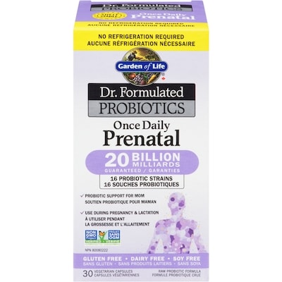 Garden of Life Dr. Formulated Probiotics Once Daily Prenatal Vegetarian Capsules 30 ea, $1.20/1ea