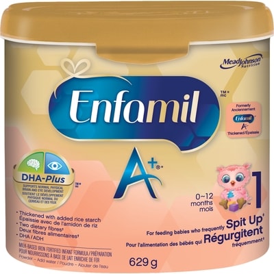 Enfamil A+ Baby Formula for Frequent Spit Up, Powder 629 g, $8.74/100g $3.97/1lb
