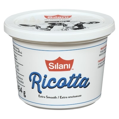 Silani Fromage ricotta doux non affiné à pâte molle, 6 % 454 g, 1,17 $/100g