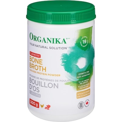 Organika Bouillon d’os, poulet 300 g, 16,33 $/100g