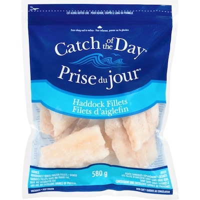 High Liner Haddock Fillets  580 g, $3.19/100g