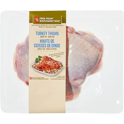 President's Choice Free From Turkey Thighs $12.10/1kg $5.49/1lb