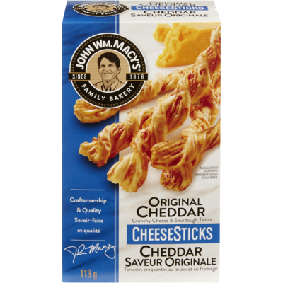 John Wm. Macy's Cheese Sticks  Original Cheddar  113 g, $5.30/100g