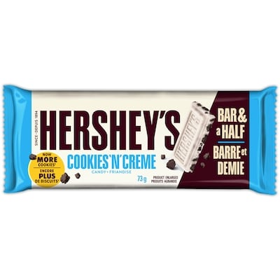 Hershey’s Friandise Cookies 'n' Creme 18x73.0 g, 2,58 $/100g