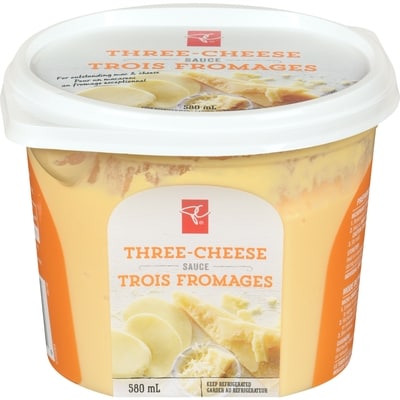 President's Choice Mac & Cheese Sauce, Three-Cheese 580 ml, $1.43/100ml